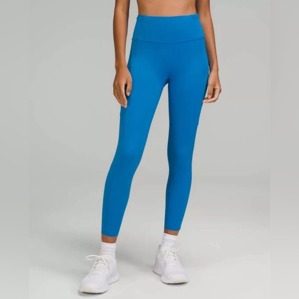 Lululemon Fast & Free HR Legging Crop 24” - Women’s Size 6 - Poolside Blue RARE
